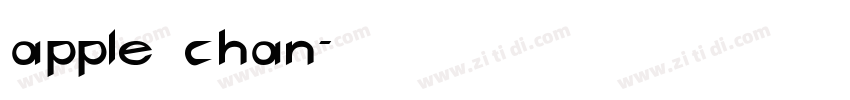apple chan字体转换